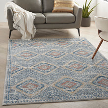 Load image into Gallery viewer, Nourison Concerto 5&#39; x 7&#39; Area Rug CNC16 Blue/Ivory
