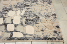 Load image into Gallery viewer, Michael Amini Gleam MA604 White and Grey 5&#39;x7&#39; Area Rug MA604 Flint
