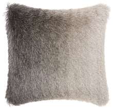 Load image into Gallery viewer, Mina Victory Illusion Charcoal Shag Throw Pillow TR011 20&quot; x 20&quot;
