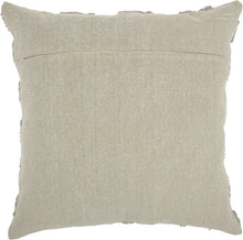 Load image into Gallery viewer, Mina Victory Life Styles Raised Chevron Khaki Throw Pillow GT747 2&#39;X2&#39;
