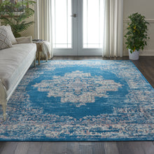 Load image into Gallery viewer, Nourison Grafix 7&#39;x10&#39; Persian Area Rug GRF14 Blue
