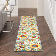 Load image into Gallery viewer, Nourison Aloha 2&#39; x 12&#39; Area Rug ALH17 Ivory/Multi
