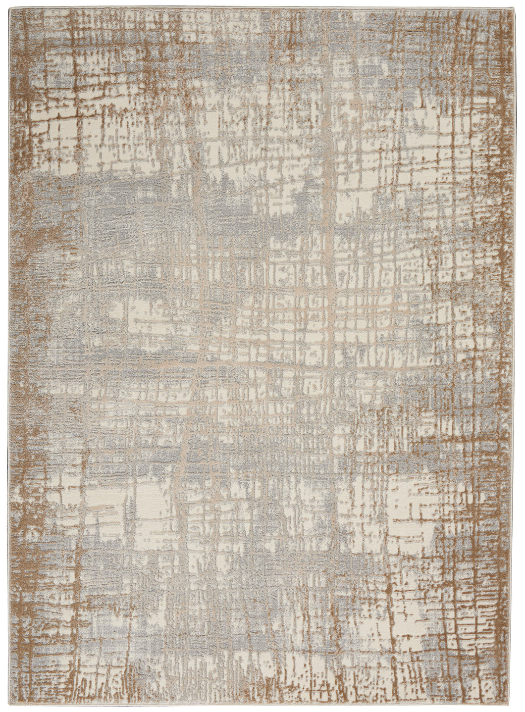 Nourison Ck950 Rush 2' x 4' Area Rug CK950 Ivory/Taupe