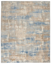 Load image into Gallery viewer, Nourison Ck950 Rush 10&#39; x 14&#39; Area Rug CK951 Blue/Beige
