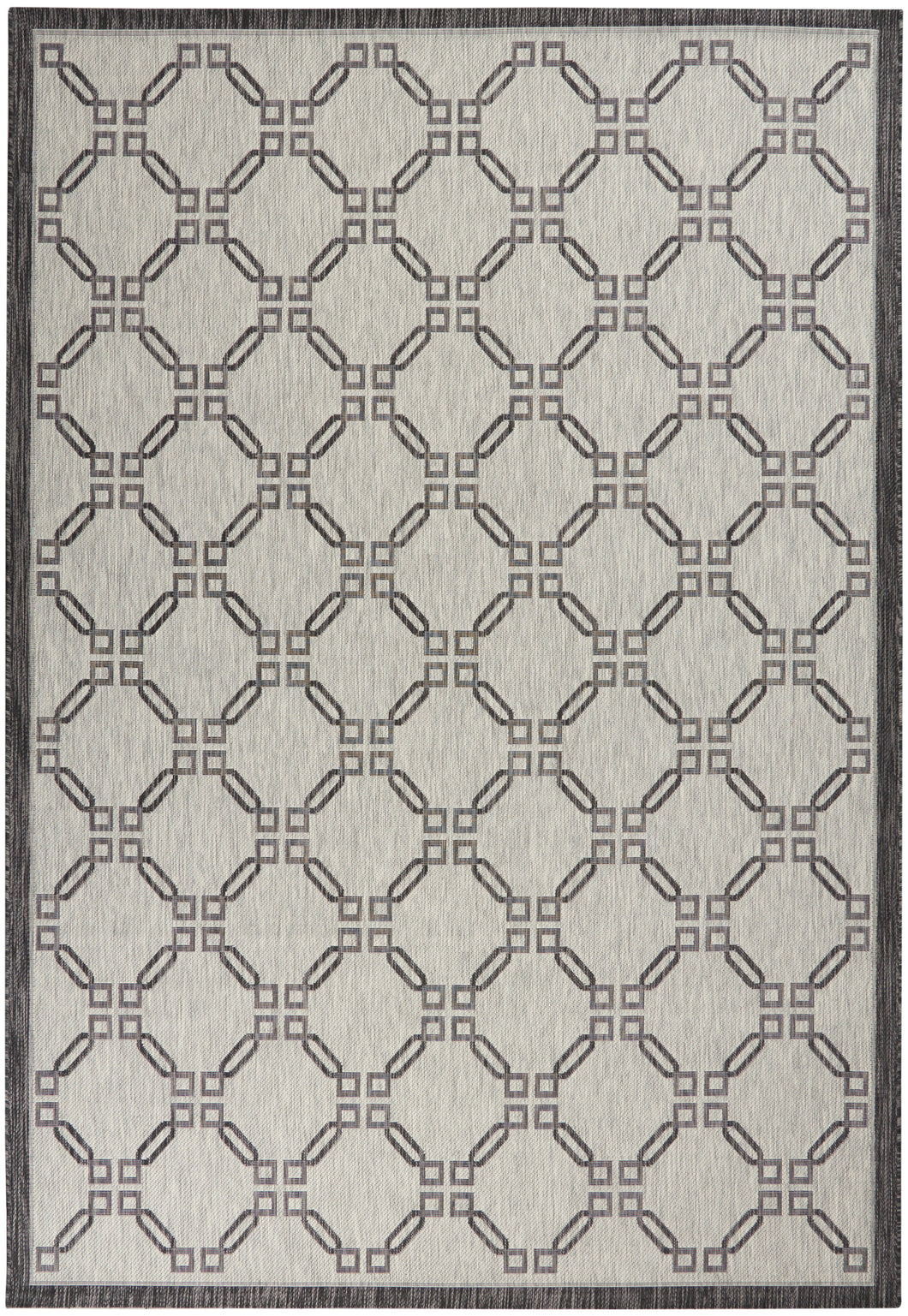 Nourison Country Side 6' x 9' Area Rug CTR02 Ivory/Charcoal