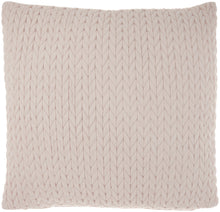Load image into Gallery viewer, Mina Victory Life Styles Quilted Chevron Ivory Throw Pillow ET299 22&quot;X22&quot;
