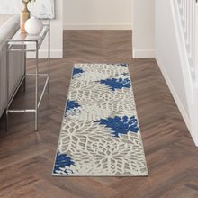 Load image into Gallery viewer, Nourison Aloha 2&#39;x6&#39; Ivory Navy Area Rug ALH05 Ivory/Navy
