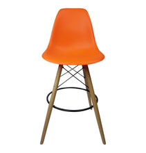 Load image into Gallery viewer, Mid Century Modern Counter Stool - Eiffel Chair Counter Stool - Wooden Legs
