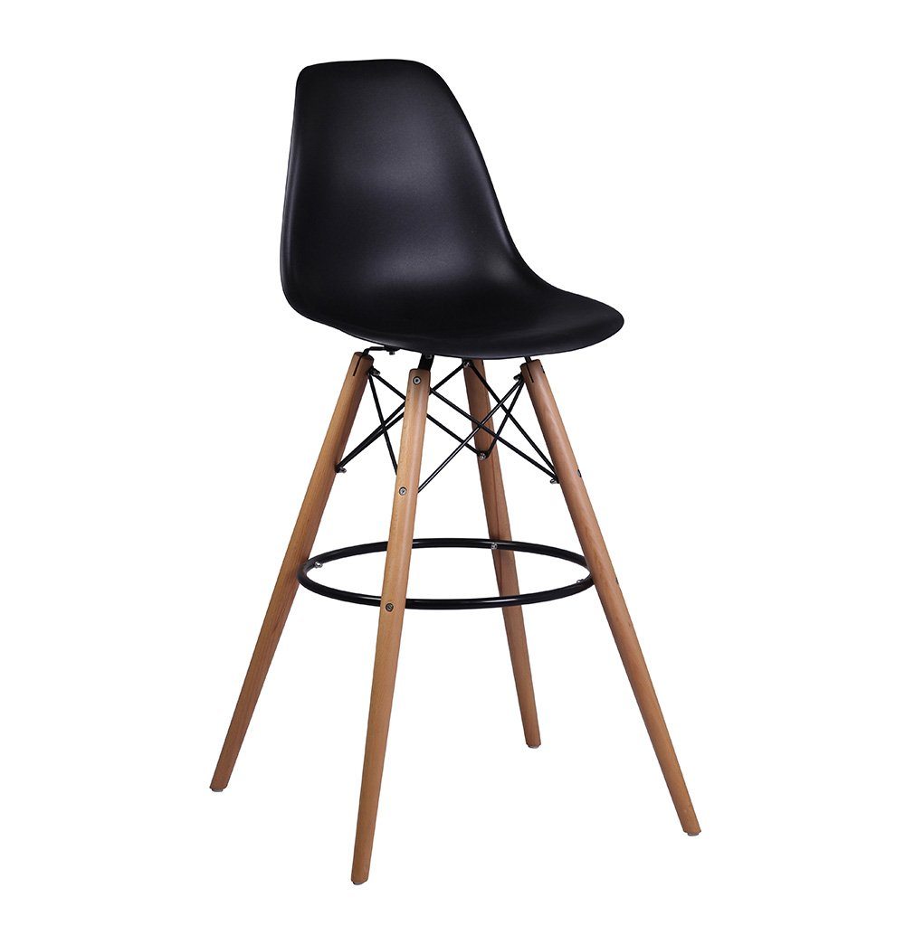 Mid Century Modern Counter Stool - Eiffel Chair Counter Stool - Wooden Legs