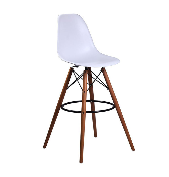 Mid Century Modern Counter Stool - Eiffel Chair Counter Stool - Wooden Legs