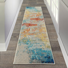 Load image into Gallery viewer, Nourison Celestial CES02 Multicolor 6&#39; Runner Hallway Rug CES02 Sealife
