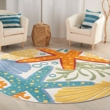 Load image into Gallery viewer, Nourison Aloha 8&#39; Round Area Rug ALH24 Multicolor
