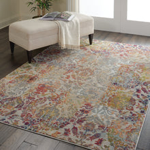 Load image into Gallery viewer, Nourison Ankara Global ANR06 White and Orange 5&#39;x8&#39; French Country Area Rug ANR06 Ivory/Orange
