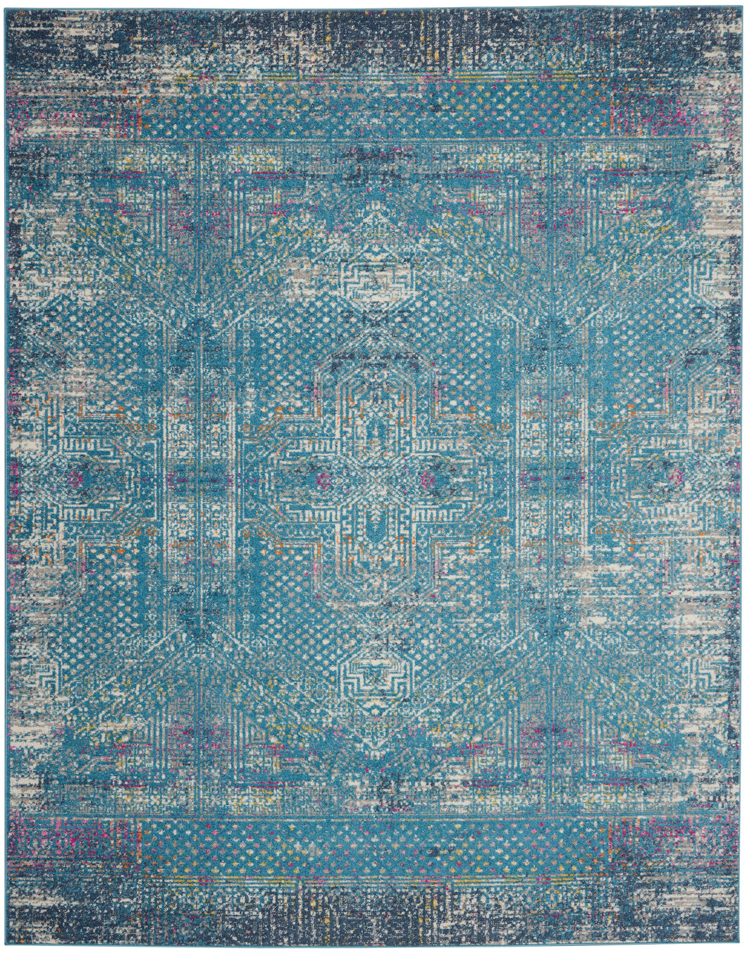 Nourison Passion 7'x10' Blue Area Rug PSN38 Blue