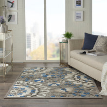 Load image into Gallery viewer, Nourison Aloha 4&#39;x6&#39; Grey Patio Area Rug ALH20 Grey/Multi
