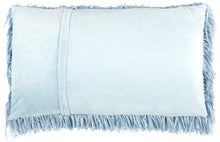 Load image into Gallery viewer, Mina Victory Shag Soft Ribbon Shag Ocean Throw Pillow TL048 14&quot; X 24&quot;
