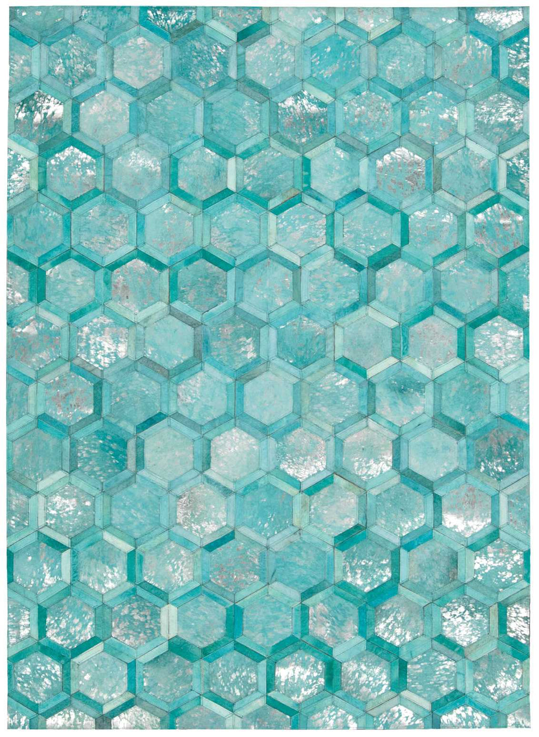 Michael Amini City Chic MA100 Green 5'x8' Area Rug MA100 Turquoise