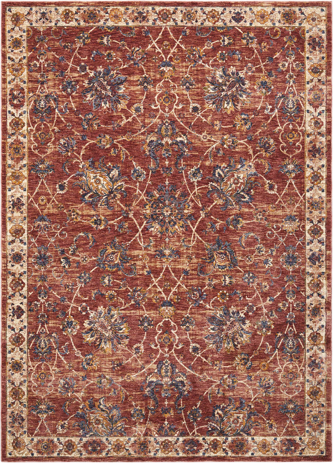 Nourison Lagos LAG02 Red 5'x8' Area Rug LAG02 Brick