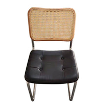 Load image into Gallery viewer, Emy Side Chair - Natural &amp; Black Leather - GFURN
