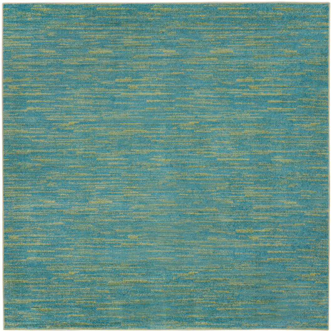 Nourison Nourison Essentials 7' Square Area Rug NRE01 Blue Green