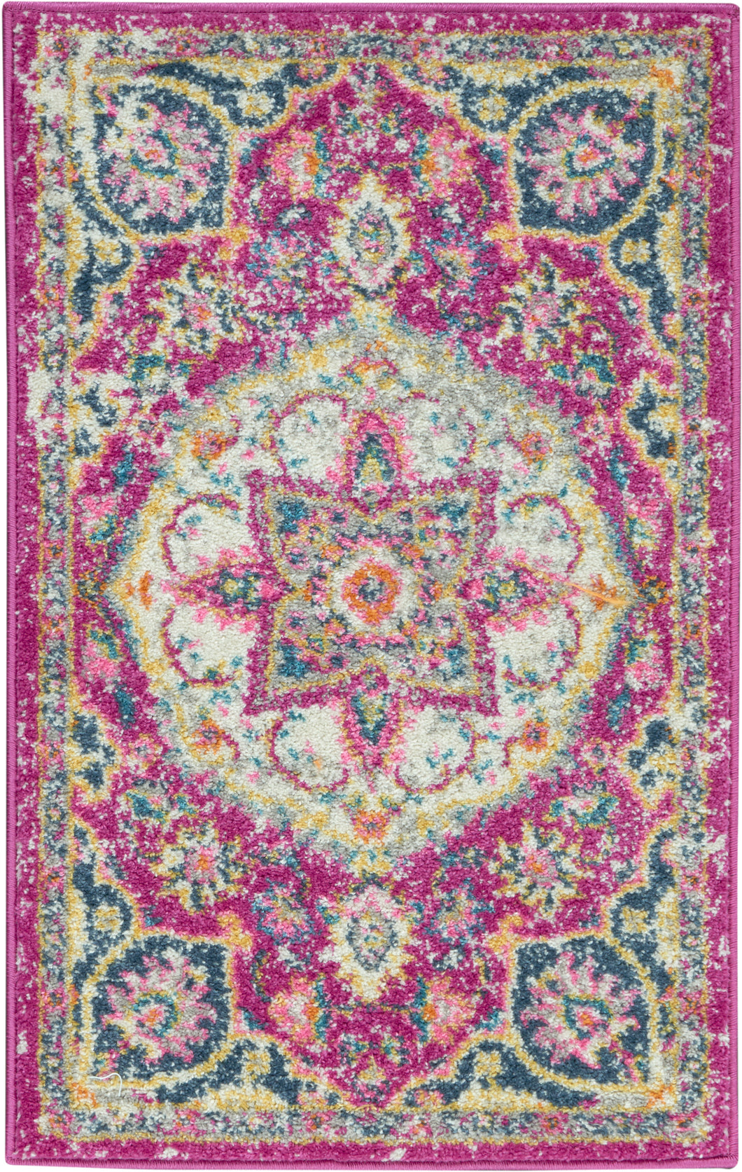 Nourison Passion Bohemian Pink Colored 2'x3' Area Rug PSN22 Pink
