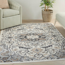 Load image into Gallery viewer, Nourison Elation 4&#39; x 6&#39; Area Rug ETN09 Ivory Grey
