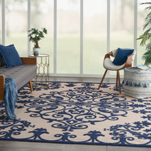 Load image into Gallery viewer, Nourison Aloha ALH12 Navy 8&#39;x11&#39; Oversized Indoor-outdoor Rug ALH12 Navy
