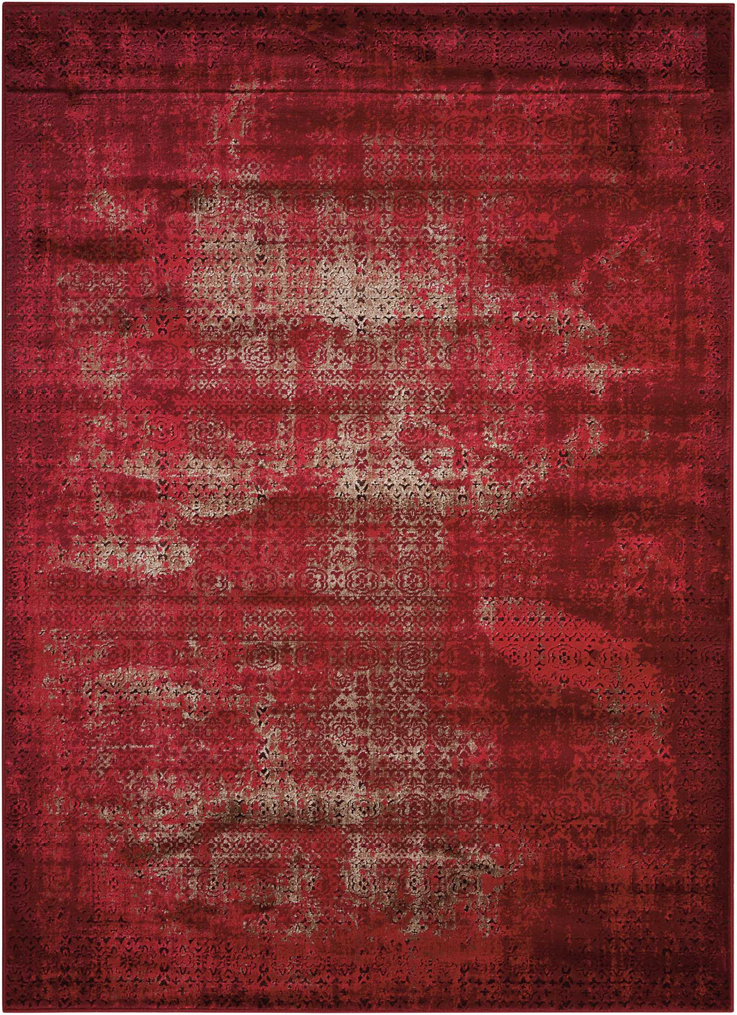 Nourison Karma KRM01 Red 4'x6' Area Rug KRM01 Red