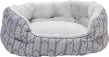 Load image into Gallery viewer, Mina Victory Arrowtails Grey Large Pet Bed NA359 27&quot; x 20&quot; x 10&quot;
