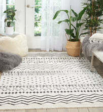 Load image into Gallery viewer, Nourison Kamala DS501 White and Blue 5&#39;x7&#39; Area Rug DS501 White
