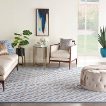 Load image into Gallery viewer, Nourison Aloha 9&#39; x 12&#39; Area Rug ALH26 Blue/Grey
