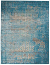 Load image into Gallery viewer, Nourison Karma KRM01 Blue 7&#39;x10&#39; Large Rug KRM01 Blue
