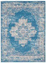 Load image into Gallery viewer, Nourison Grafix GRF14 Blue 6&#39;x9&#39; Persian Area Rug GRF14 Blue

