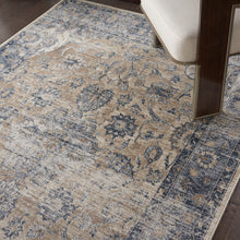 Load image into Gallery viewer, Malta by kathy ireland Home MAI13 Blue/Ivory 4&#39;x6&#39; Area Rug MAI13 Blue/Ivory
