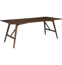 Load image into Gallery viewer, Walnut Dining Table - Fidel Rectangular Dining Table - Walnut
