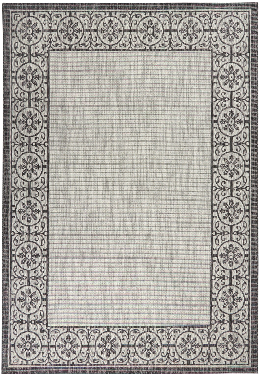Nourison Country Side 7' x 10' Area Rug CTR03 Ivory/Charcoal