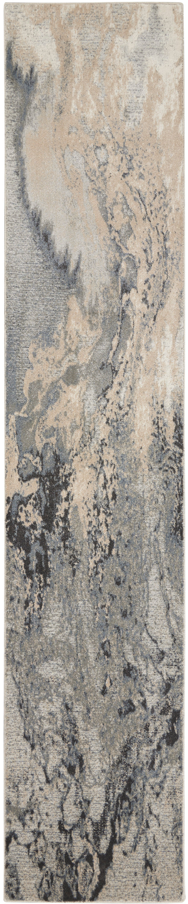 Nourison Maxell MAE08 Grey 4'x6' Area Rug MAE08 Grey