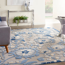 Load image into Gallery viewer, Nourison Aloha 7&#39; x 10&#39; Area Rug ALH17 Blue/Grey
