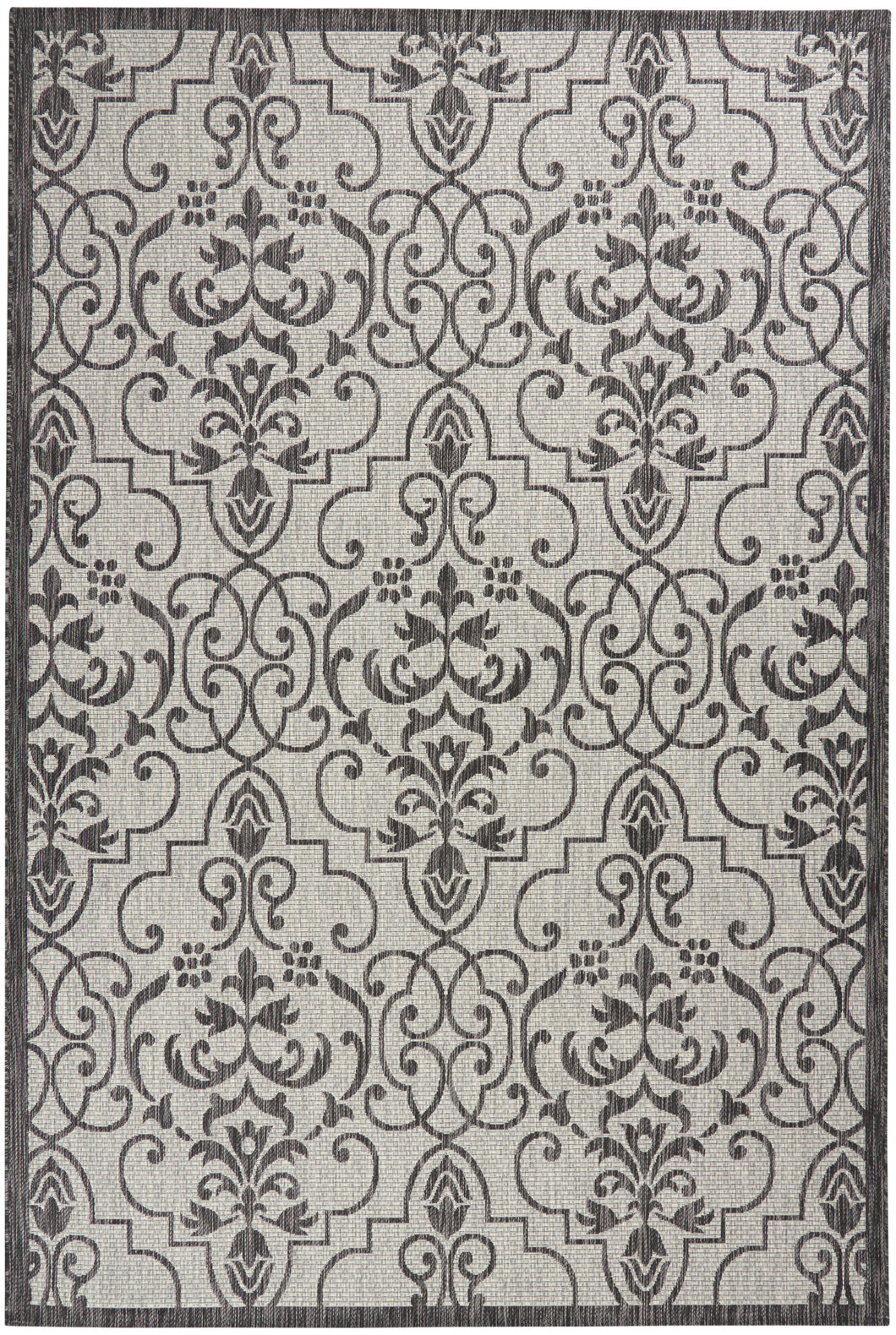Nourison Country Side 6' x 9' Area Rug CTR04 Ivory/Charcoal