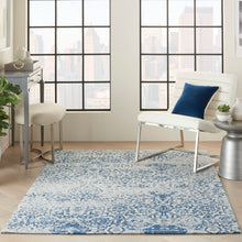 Load image into Gallery viewer, Nourison Damask 6&#39; x 9&#39; Area Rug DAS06 Blue
