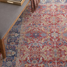 Load image into Gallery viewer, Nourison Ankara Global ANR02 Red and Blue Multicolor 5&#39;x8&#39; Persian Area Rug ANR02 Red
