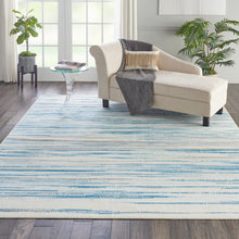 Load image into Gallery viewer, Nourison Jubilant 7&#39;x10&#39; Blue Area Rug JUB04 Blue
