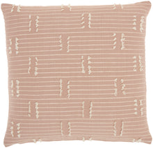 Load image into Gallery viewer, Kathy Ireland Pillow Broken Stripes Blush Throw Pillow SS300 18&quot;X18&quot;
