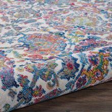 Load image into Gallery viewer, Nourison Ankara Global ANR06 Blue and Ivory 5&#39;x8&#39; French Country Area Rug ANR06 Ivory/Blue
