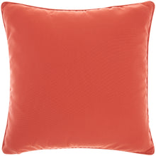 Load image into Gallery viewer, Mina Victory Solid Indoor/Outdoor Coral Throw Pillow L9090 18&quot;X18&quot;
