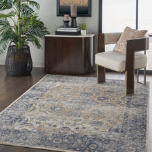 Load image into Gallery viewer, Malta by kathy ireland Home MAI13 Blue/Ivory 4&#39;x6&#39; Area Rug MAI13 Blue/Ivory
