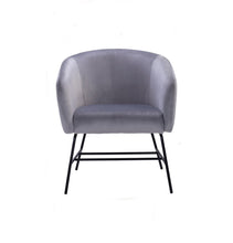 Load image into Gallery viewer, Galen Lounge Chair - Ash Grey Velvet - GFURN
