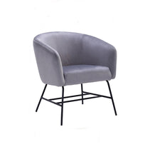 Load image into Gallery viewer, Galen Lounge Chair - Ash Grey Velvet - GFURN
