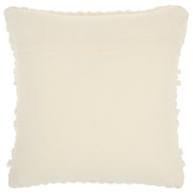 Load image into Gallery viewer, Mina Victory Life Styles Woven Stripes Ivory Throw Pillow GC102 18&quot;X18&quot;
