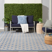 Load image into Gallery viewer, Nourison Aloha 9&#39; x 12&#39; Area Rug ALH26 Blue/Grey

